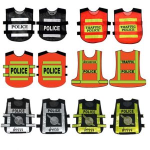 รูปรวมเสื้อสะท้อนแสง-ตำรวจ